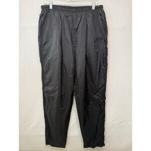 Nike Vintage Black Lined Wind Track Pants, Size Large